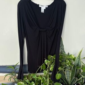 Studio M Charcoal Long Sleeve Top